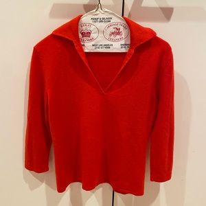 Cashmere red sweater